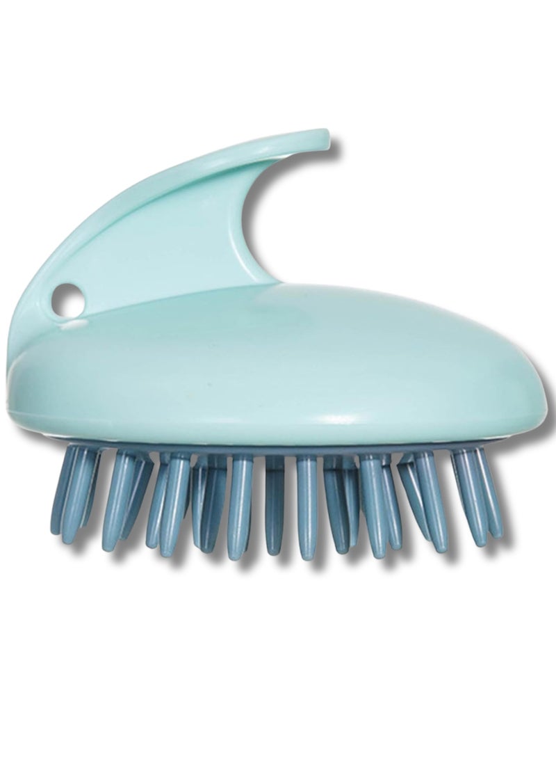 Silicone Hair Scalp Massager Shampoo Brush - Multicolor - Image 1