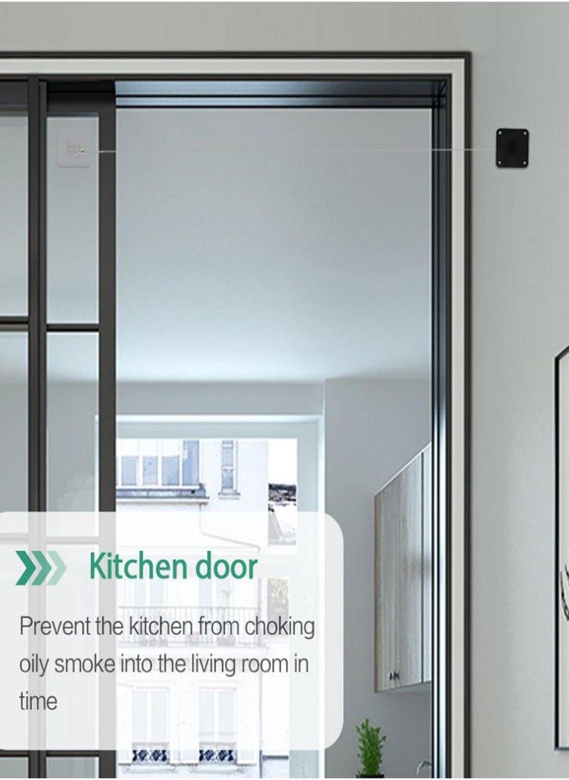 Non-perforated Automatic Sensing Door Closer Multifunctional Automatic Door Closer Automatic Door Closer For Household And Commercial Use With Pull Cord Type Door Closer - Image 5