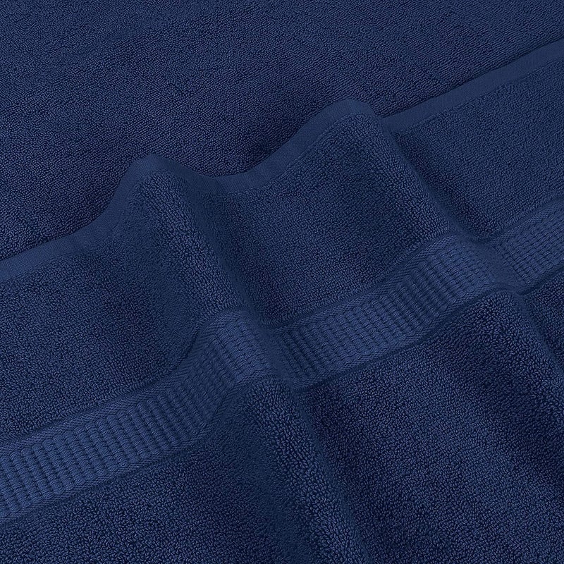 Vocal Store Ultra Soft, Super Absorbent, 100% Cotton 6 Piece Bath Towel Set, 600 GSM, 30 inch x 60 inch (Blue, Set of 6) TW-V04-BLU-6 - Image 3