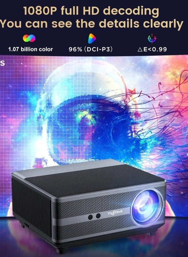 ThundeaL Projector with 5G WiFi and Bluetooth, Portable Projector Support 8K 1080P, Auto Focus & Keystone, Zoom, Movie Video Home Theater Projector Compatible with/HDMI/USB/Phone/Laptop/TV Stick - Image 5