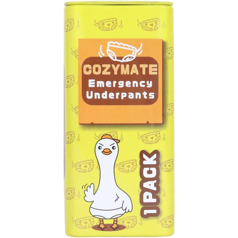 COZYMATE Emergency Underpants Gag Gifts Travel Out Instant Underwear in Compact Tin Container Great Funny Useful White Elephant Gift Exchange for Men Women Adult - Image 3