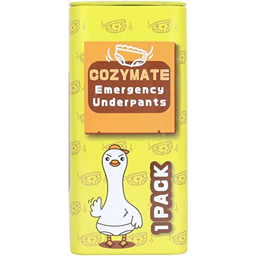 COZYMATE Emergency Underpants Gag Gifts Travel Out Instant Underwear in Compact Tin Container Great Funny Useful White Elephant Gift Exchange for Men Women Adult - Image 1