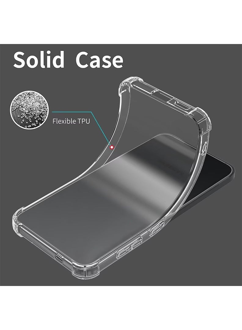 Theodor Oppo A95 5G Clear Case, Shock-Absorption TPU Cell Phone Cover with Reinforced Corners, Soft Flexible & Crystal Clear Protective Bumper Case - Image 4