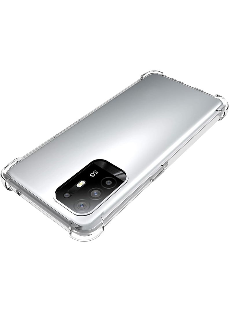 Theodor Oppo A95 5G Clear Case, Shock-Absorption TPU Cell Phone Cover with Reinforced Corners, Soft Flexible & Crystal Clear Protective Bumper Case - Image 5