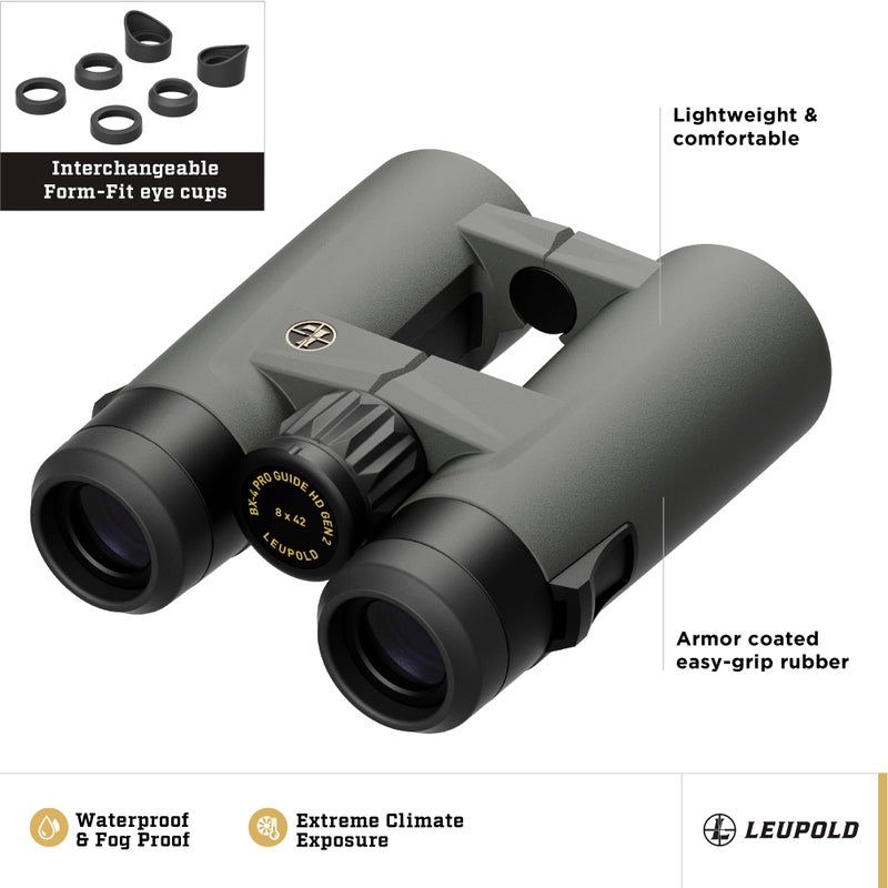 Leupold BX-4 Pro Guide HD Binoculars, 10x42mm Gen 2 (184761) - Image 3