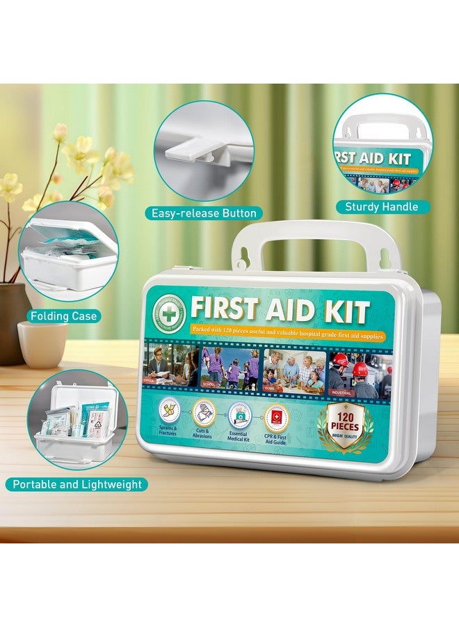 General Medi 120 Pieces Hardcase First Aid Kit First Aid Box Includes Instant Cold Pack, Emergency Blanket For Travel, Home, Office, Vehicle, Camping, Workplace & Outdoor - Image 5