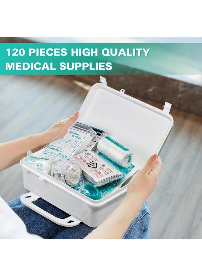 General Medi 120 Pieces Hardcase First Aid Kit First Aid Box Includes Instant Cold Pack, Emergency Blanket For Travel, Home, Office, Vehicle, Camping, Workplace & Outdoor - Image 4