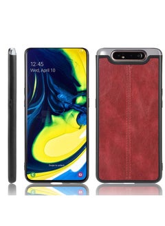 Zaboon Case For Galaxy A80/A90 Shockproof Sewing Cow Pattern Skin PC + PU + TPU Case  - Image 1