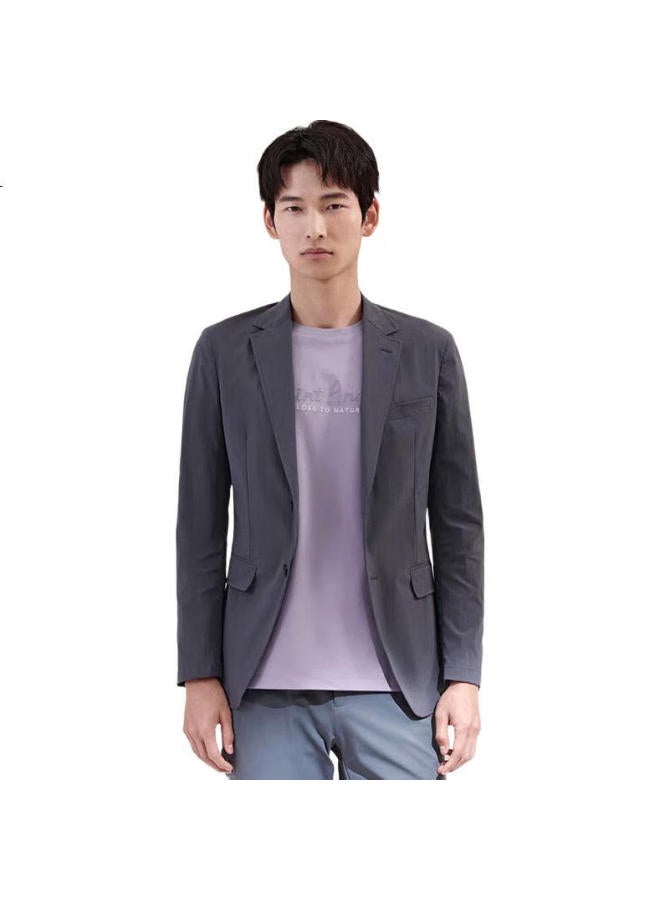 Saint Angelo Baoxiniao Spring Men'S Sports Suit Packable Casual Western Jacket Kesu241012U Gray Blue 52 - Image 1