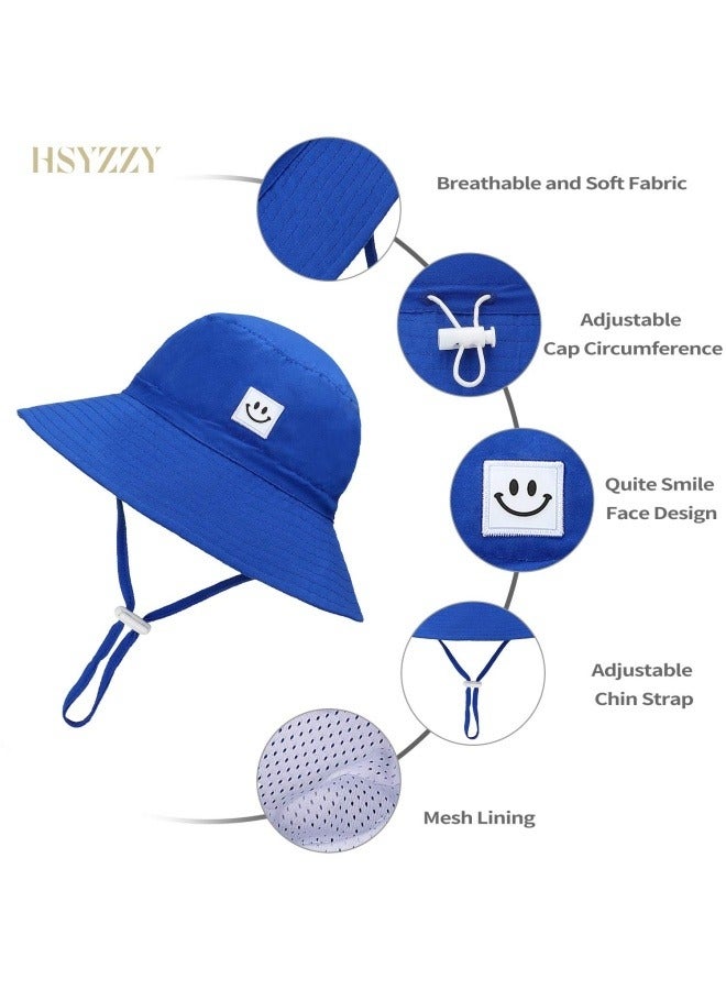 NIBEMINENT Baby Sun Hat Smile Face UPF 50+ Toddler Bucket Hat for Boys Girls 0-6 Years - Image 4