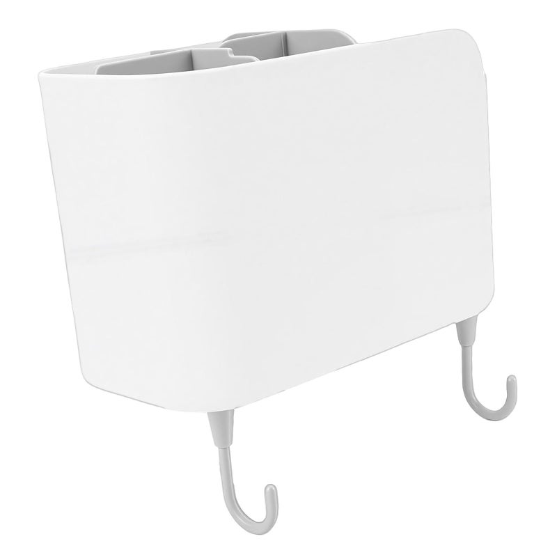 Cream White Large Wall Mounted Kitchen Utensil Organizer Storage Container Box - Image 5