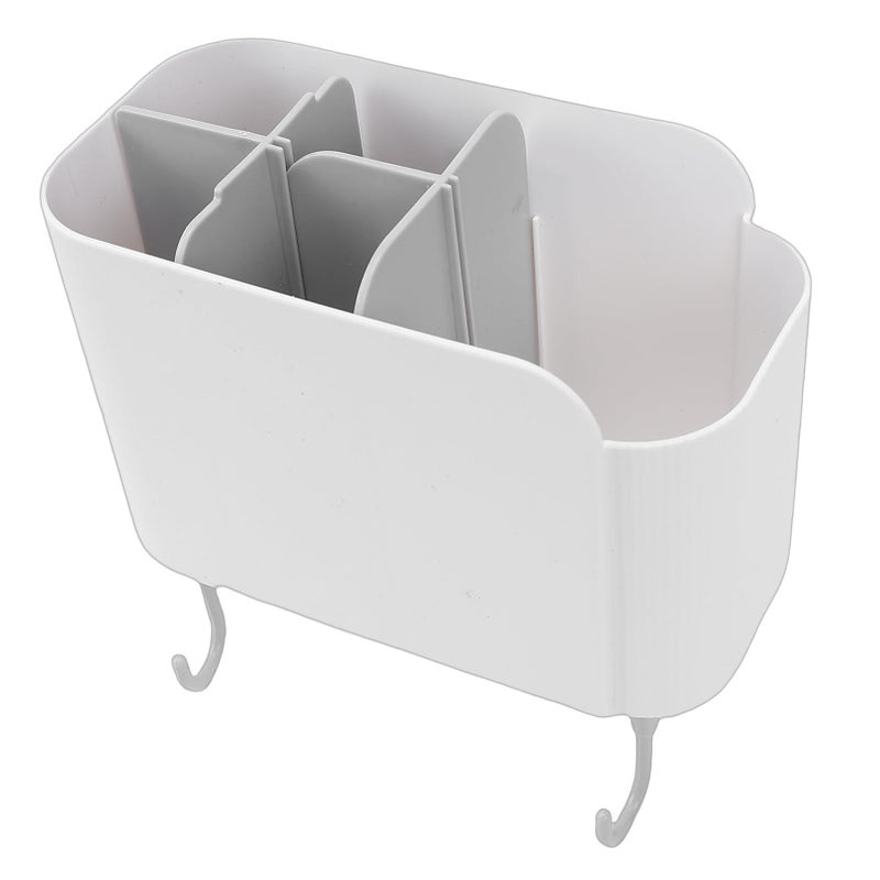 Cream White Large Wall Mounted Kitchen Utensil Organizer Storage Container Box - Image 3