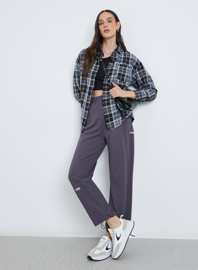 Styli Checked Buttoned Shirt with Chest Pocket - Image 3