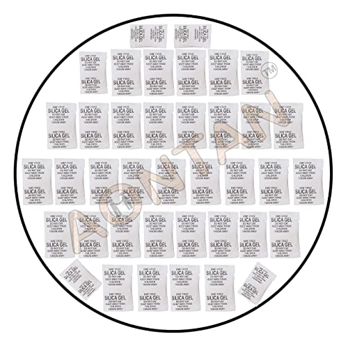AONTAN ENTERPRISE Silica Gel Packets 100 pcs (Each 2 Gram) For Moisture absorbents Dehumidifier Silica Gel Bags for Moisture Room, Cupboard, Kitchen, Shoe,Wardrobe, Car,Camera, Lenses White - Image 2