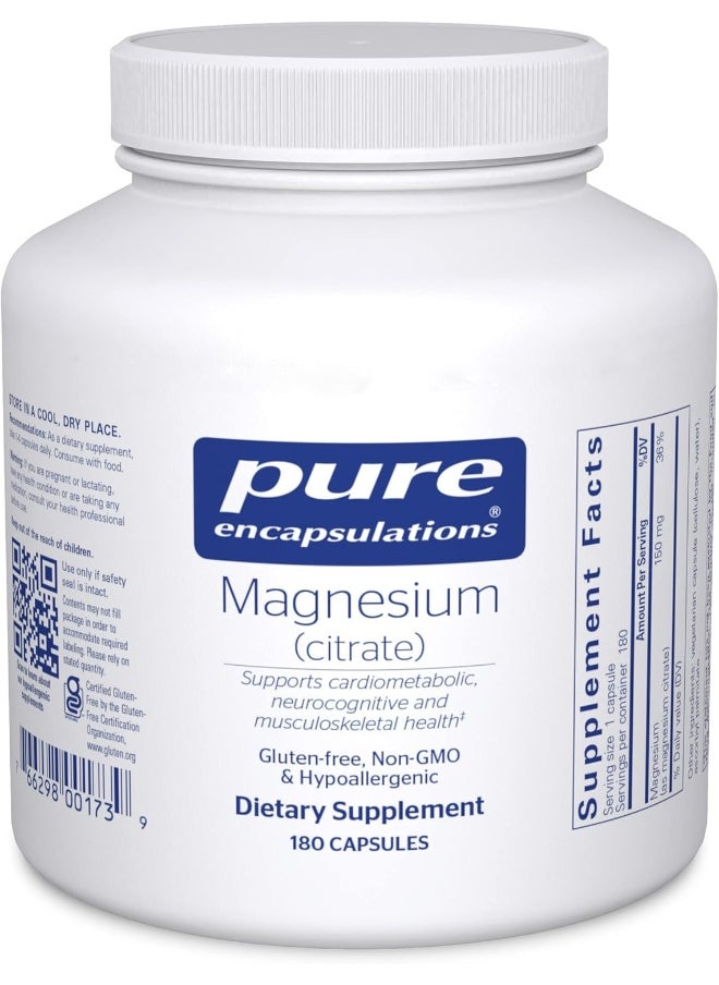 Magnesium (Citrate) - 180 Capsules - pzsku/Z0699E7A8FE76817F6001Z/45/_/1738060592/4f7c5d06-1e9b-4744-8c0f-dd92b069f031