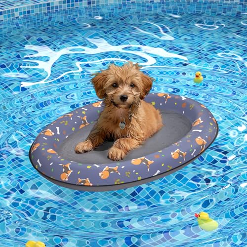 Pet Soft Dog Float Raft Inflatable Dog Swimming Float for Summer Small Dog - Image 1