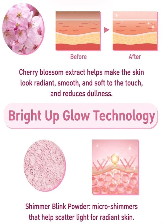 VIRAVIN HOUSEWARE Baby Bright Glow Tone Up Fairy Powder, Delicate Pink Tint with Micro-Shimmer Finish, Oil-Absorbing Finishing Powder for a Luminous Complexion, 50g - Image 4