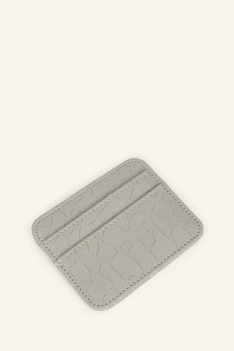 Defacto  Woman Faux Leather Business Card Wallet for Women | Best Price UAE