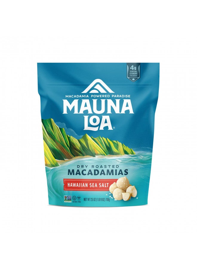 Mauna Loa Premium Hawaiian Roasted Macadamia Nuts, Hawaiian Sea Salt Flavor, 25 Oz Bag (Pack of 1) - Image 1