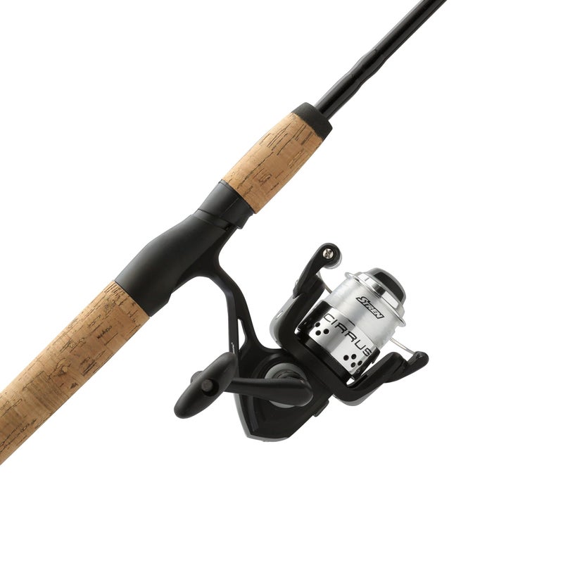 Shakespeare Cirrus 6'6" Spinning Fishing Rod and Reel Combo, 2-Piece Graphite Rod Blank, Size 30 Spinning Reel, Pre-Spooled with Monofilament Fishing Line - Image 1