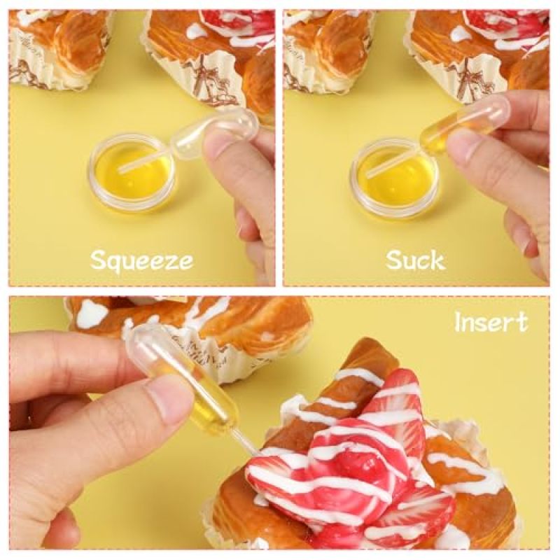 4 ml clear plastic pipette dropper baking injection Pipette (for chocolate, strawberry, cupcake) 100PCS - Image 4