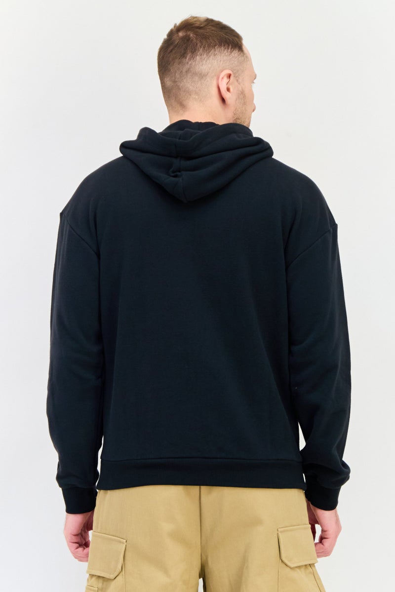 Reebok Men Sportswear Fit Long Sleeves Outdoor Hoodie, Black - Image 3