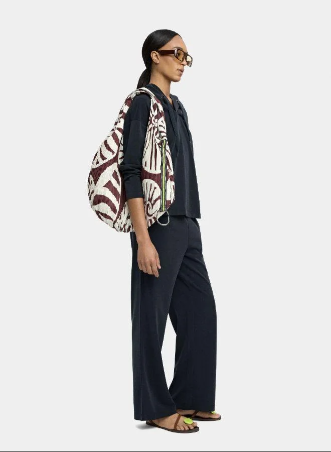 بارفوا بنطلون فضفاض مع حزام مطاطي ولمسة ناعمة