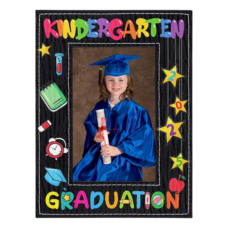 FLYAB Kindergarten Graduation Picture Frame  2025 Preschool Graduation Gift 4  6 Photo Frame My First Graduation Picture Frame Congratulation Kindergarten for Kids Girls Boys