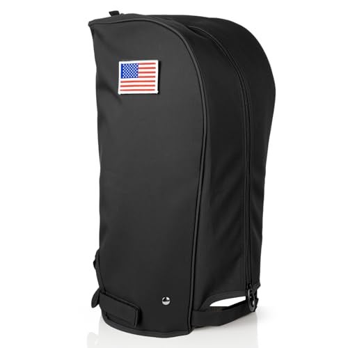 barudan golf Golf Bag Cover Rain Hood Black with US Flag - Image 1