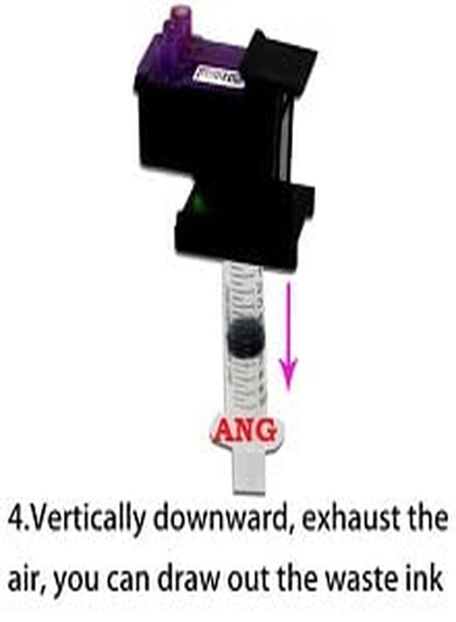 ANG Ink Suction Tool Kit for Cartridge & Nozzle Cleaning - Compatible with HP 678, 803, 680, 802, 21, 22, 56, 57, 818, 901, 702, 703, 860, 861 & Canon 830, 831, 740, 741, 89, 99 - Image 5