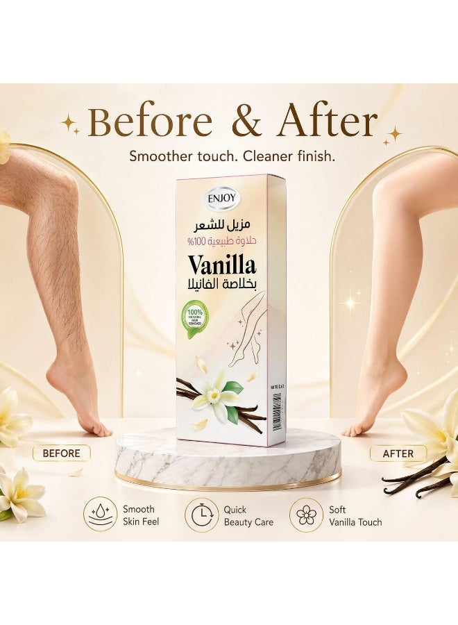 Enjoy Vanilla Hair Remover wax – 100% Natural Sweetness, With Vanilla Extract, 100 g - Image 4