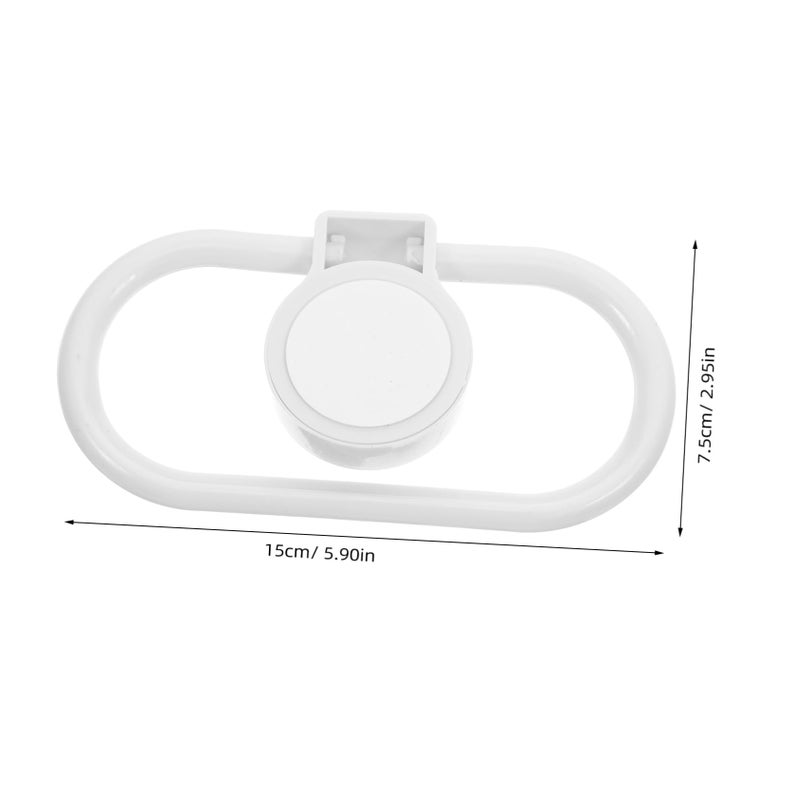 3 Pack Adhesive Towel Ring Rust Resistant No Drill Wall Mount Holder for Bathroom Kitchen - Image 3