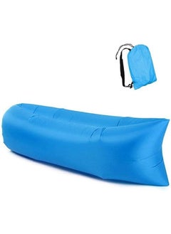 Arabest Outdoor Inflatable Sofa,Portable Beach Camping Sofa,Fast Inflatable,Wear and Scratch Resistant,For Pool/Grass/Yard/Living Room(Blue200*70cm)  - Image 1