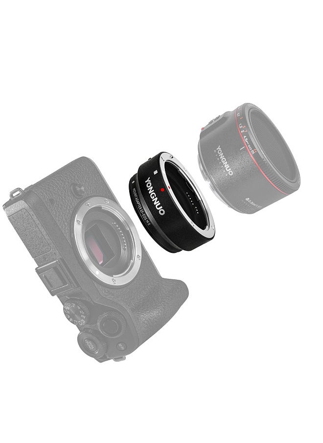 YONGNUO EF-EOSM II Lens Adapter Auto Focus Camera Mount Ring Electronic Aperture Control Waterproof Compatible with Canon EF Lens to Canon EOS M2/M3/M5/M6/M10/M50/M100/M20 Camera Body  - Image 5