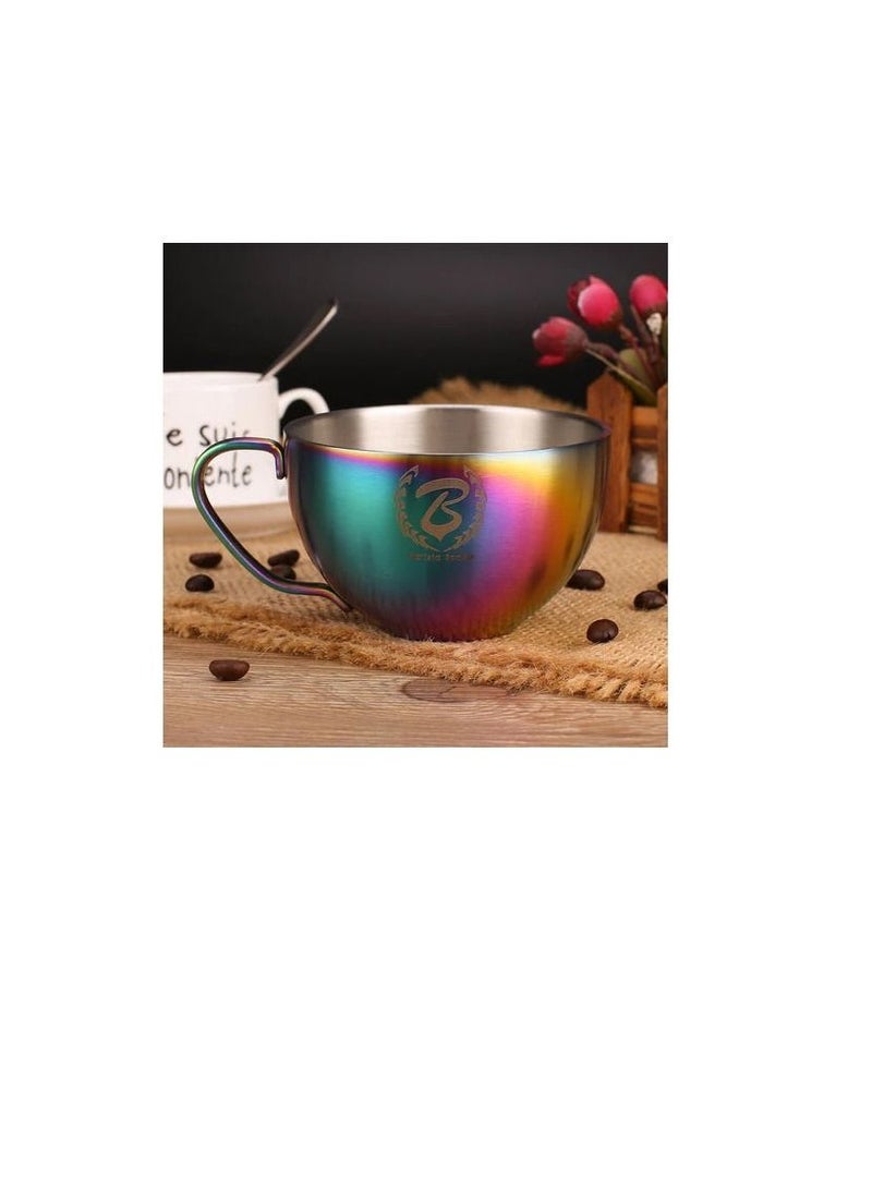 Barista Space كوب باريستا سبيس لاتيه آرت 250 مل - ساندي رينبو - Image 2