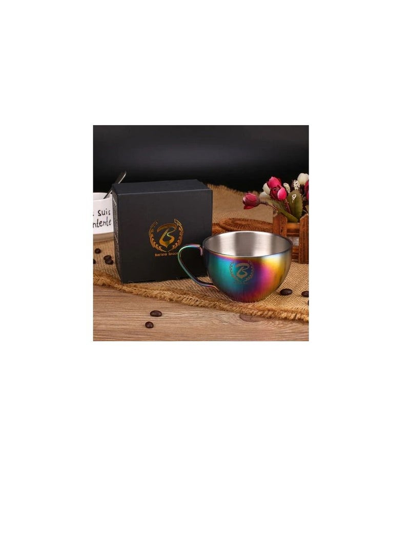 Barista Space كوب باريستا سبيس لاتيه آرت 250 مل - ساندي رينبو - Image 5