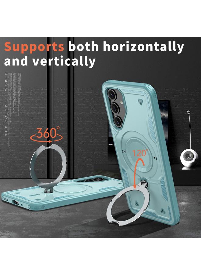 اس-توب جراب لهاتف Samsung Galaxy A16 5G PC Hybrid TPU Armor MagSafe Ring Holder جراب هاتف - Image 2
