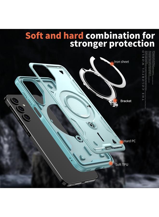 اس-توب جراب لهاتف Samsung Galaxy A16 5G PC Hybrid TPU Armor MagSafe Ring Holder جراب هاتف - Image 5
