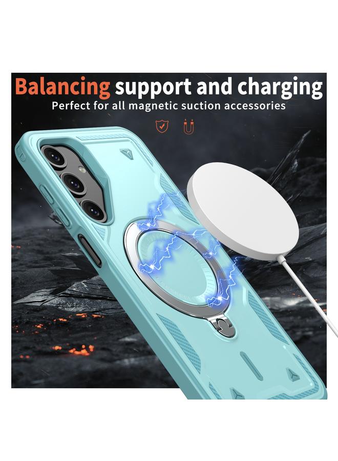 اس-توب جراب لهاتف Samsung Galaxy A16 5G PC Hybrid TPU Armor MagSafe Ring Holder جراب هاتف - Image 3