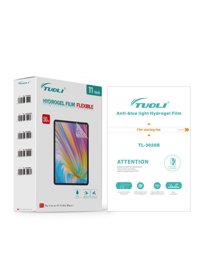 Generic Mobile Phone Flat HD Film TPU Four-layer Hydraulic Film Cutting Machine Consumables Special Film HD Frosted Anti-peep Wholesale-Color:11inch Tablet Blu-ray Film 300*200mm (4a Self-repair)  - Image 1