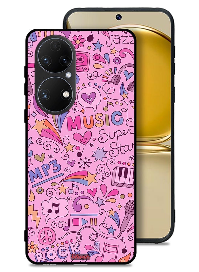 Tolwak Huawei P50E Protective Case Cover Music Tags - Image 1