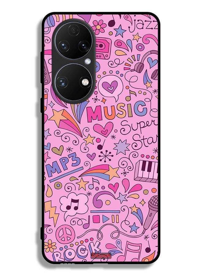 Tolwak Huawei P50E Protective Case Cover Music Tags - Image 2