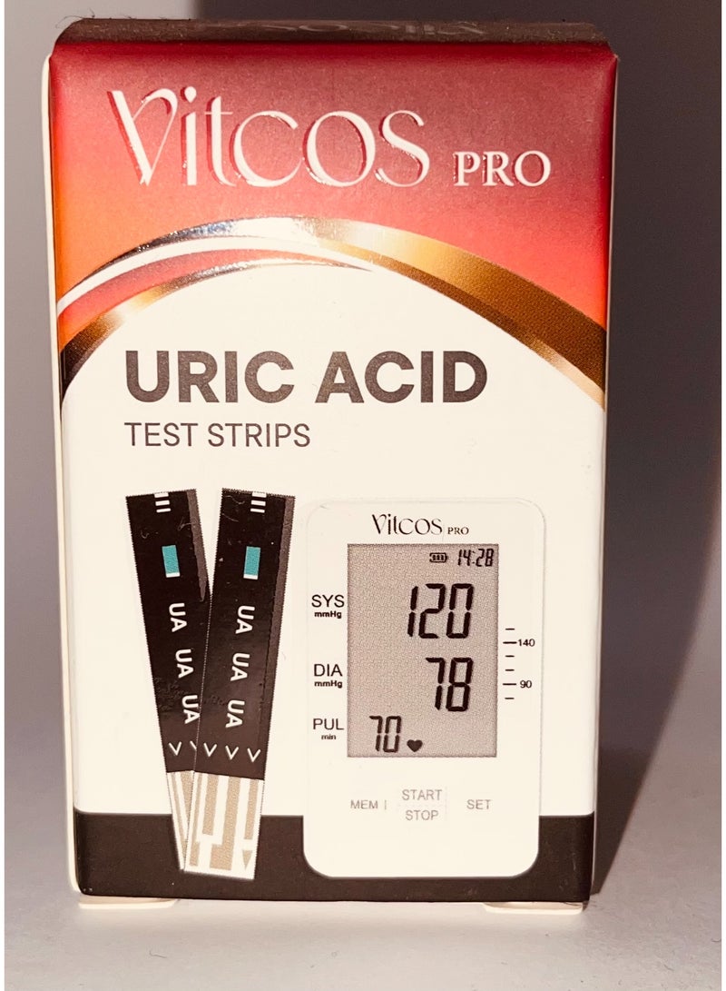 VITCOS PRO URIC ACID  TEST STRIPS 10S