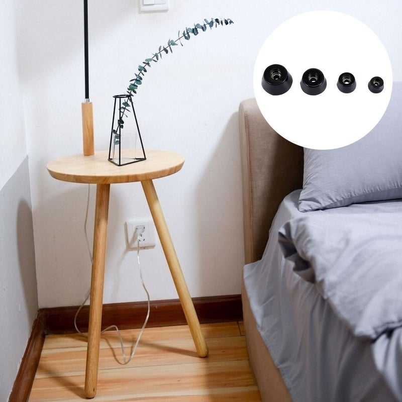 40 Pcs Rubber Furniture Feet Pads With Steel Inserts For Chair Table Legs Floor Protectors - Image 5