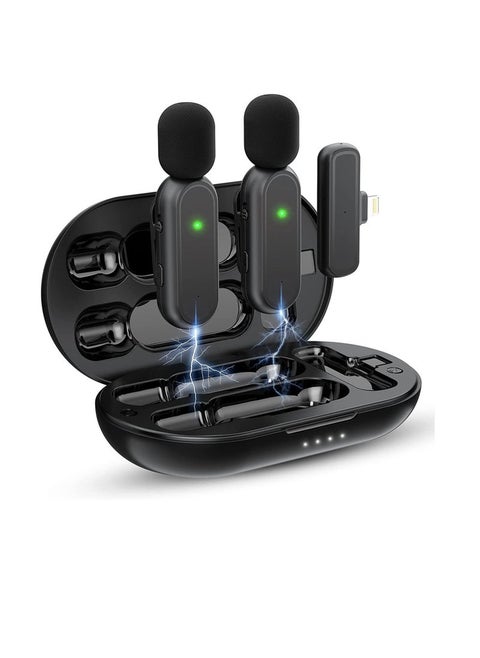 Wireless Microphone , 7 Hours Battery Life,Mini Microphone 3 Mode Denoising for Video Recording and Vlog