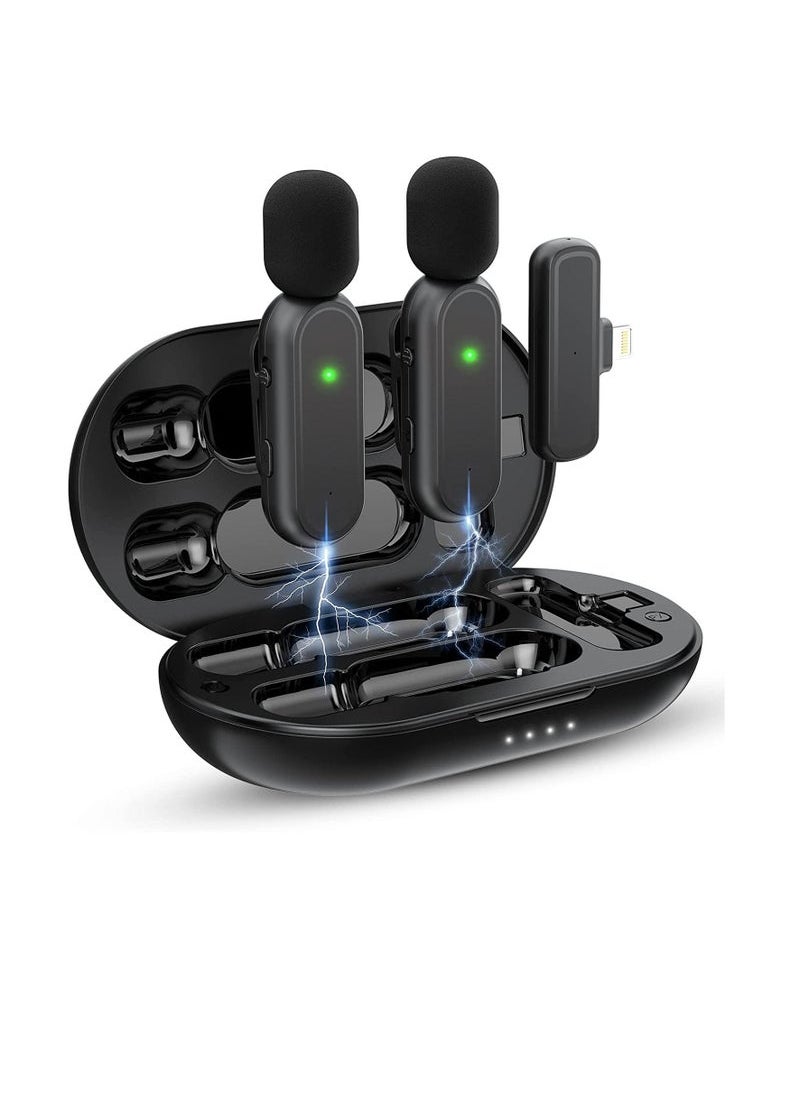 Captaintech Wireless Microphone , 7 Hours Battery Life,Mini Microphone 3 Mode Denoising for Video Recording and Vlog  - Image 1