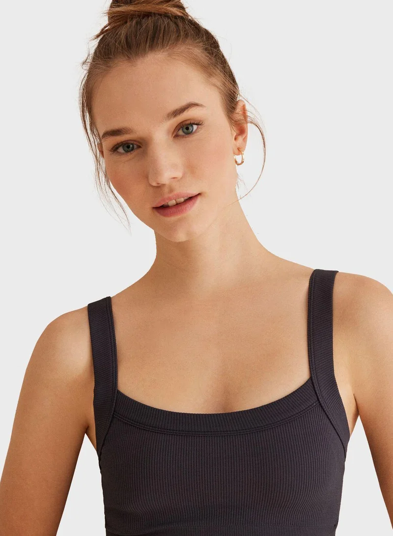 ومن سيكريت Seamless Ribbed Top