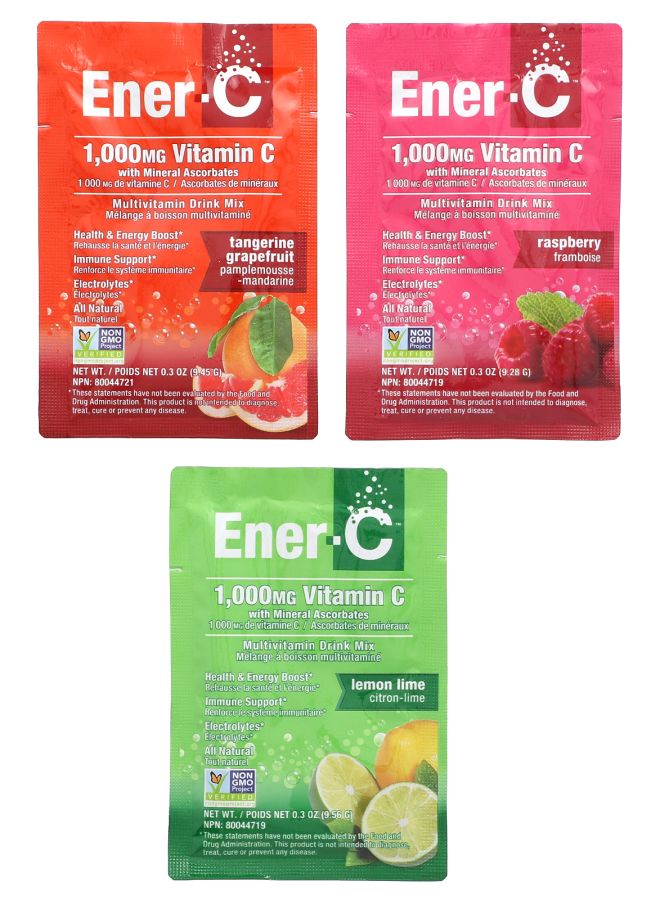 Ener-C خلطة مشروبات متعددة الفيتامينات الفوارة 1000 ملغ 30 عبوة 9.9 أونصة (282.9 غ)  - Image 2