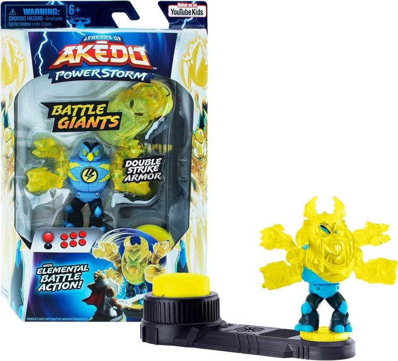AKEDO Legends of Power Storm - Giants - Thoraxis - Mini Battling Warrior with Double Strike Armor. Ready, Fight, Split Strike. - Image 1