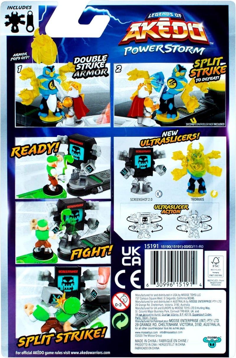 AKEDO Legends of Power Storm - Giants - Thoraxis - Mini Battling Warrior with Double Strike Armor. Ready, Fight, Split Strike. - Image 3